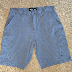 Iron Co. Blue Men's Cargo Shorts
